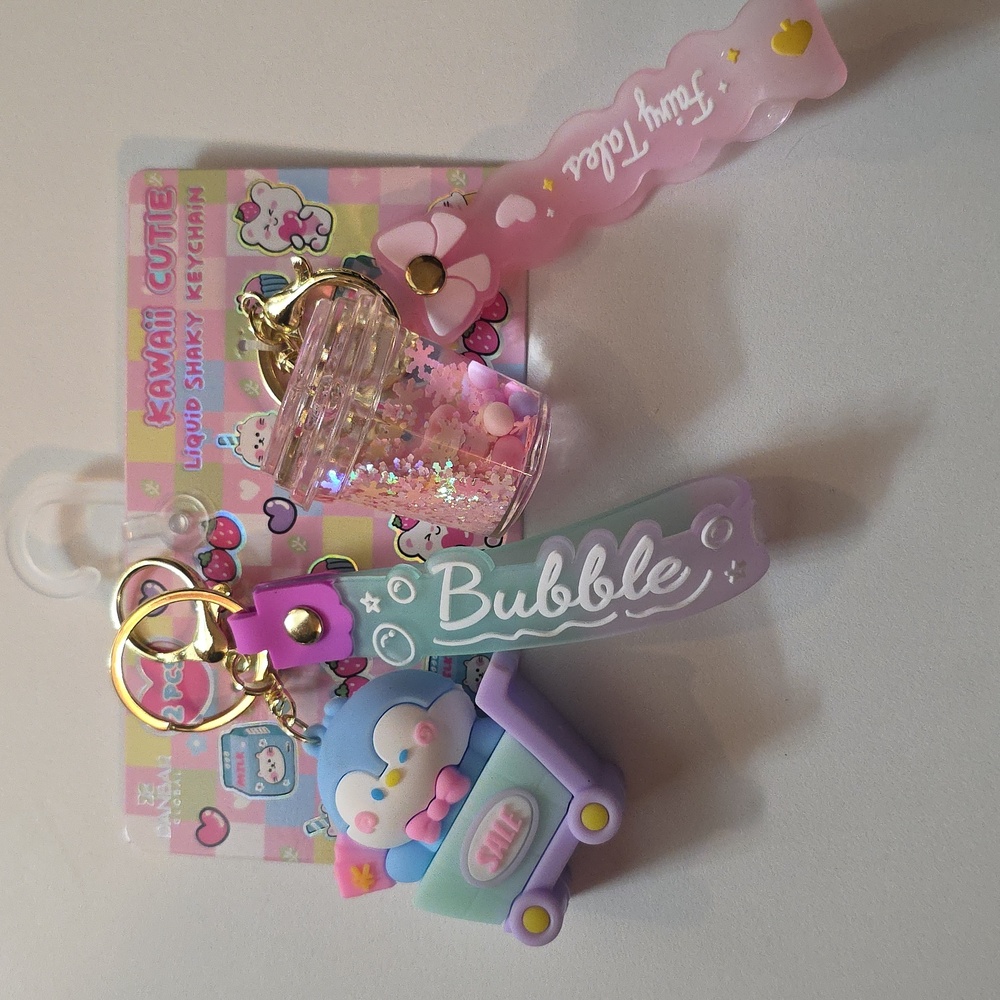 Kawaii Cutie Keychain Set - 2 Pack